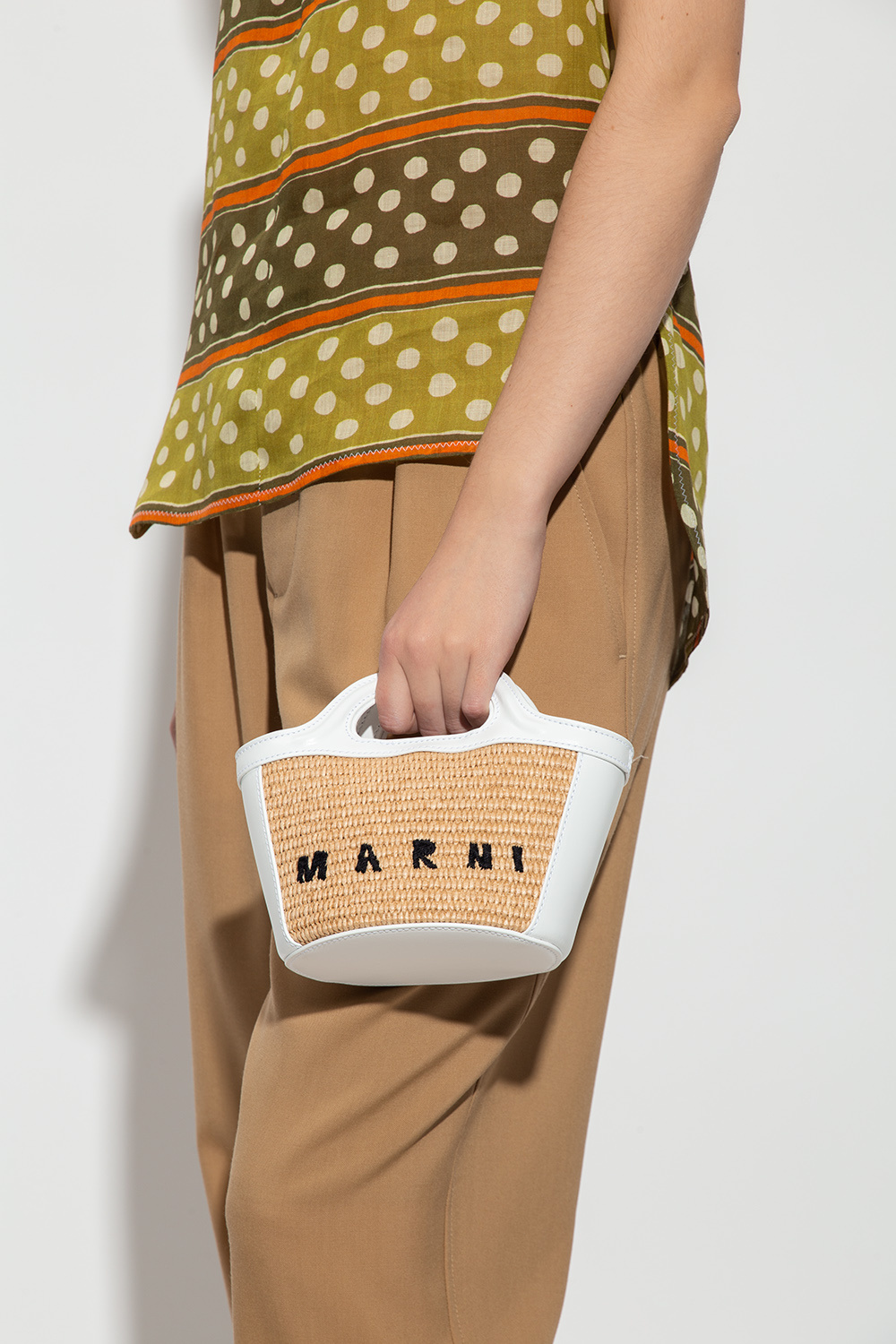 White 'Tropicalia Micro' shoulder bag Marni - Vitkac HK